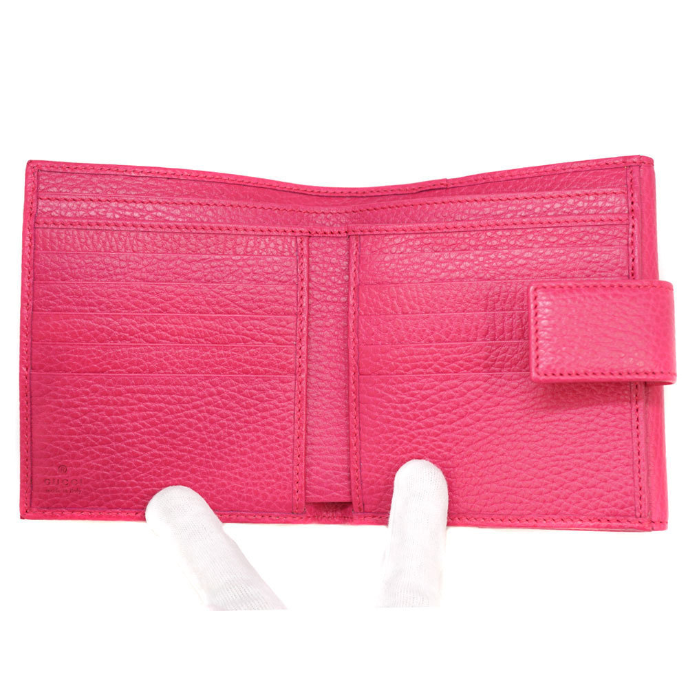 Gucci Leather Marmont Un Passion Wallet Pink GG - Picture 10 of 12